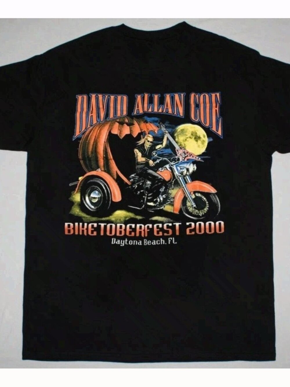 David Allan Coe Biketoberfest 2000 Vintage Graphic T-Shirt